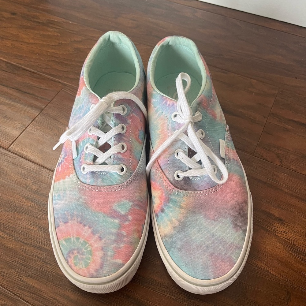 Vans Doheny Pastel Tie-Dye Sneakers-like new, Size 10 - Picture 2 of 9